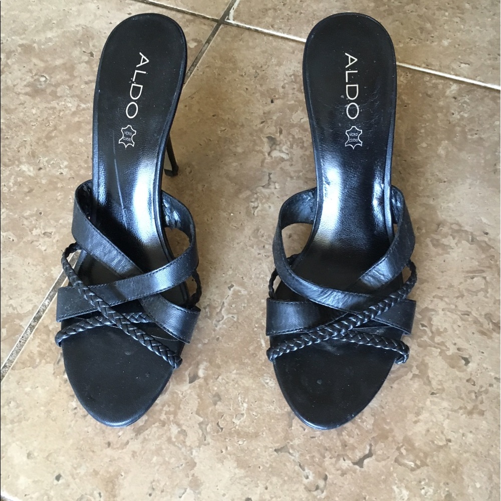High heels black Aldo dress shoes