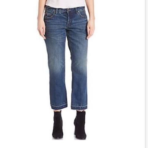 Free People Denim - Free people cropped flare jeans