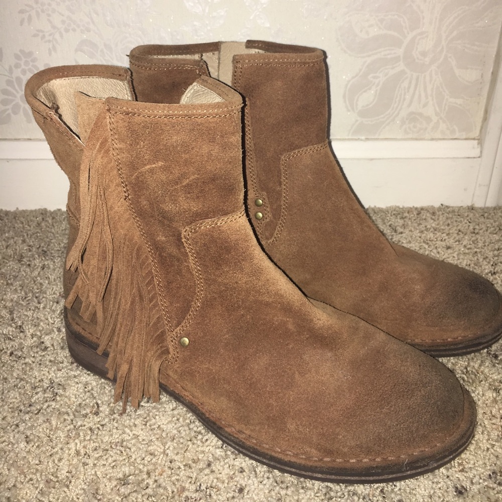 Fringe UGG booties