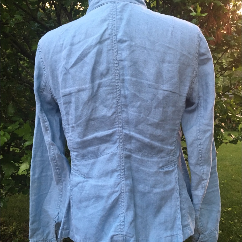 Relativity Linen, Button Down Pockets Long Sleeve - image 4