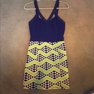 Black/ neon dress/ size medium