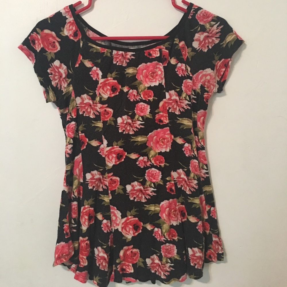 Rose flowered top