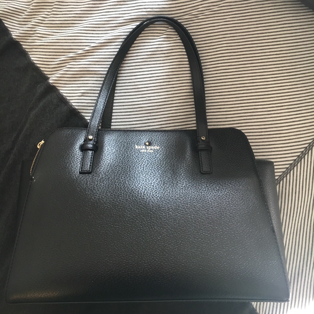 Kate Spade Grand Street Lydia Black tote leather