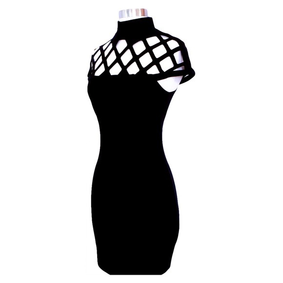 ❗️FINAL PRICE❗️Black Cut Out Bodycon Dress - Picture 6 of 8