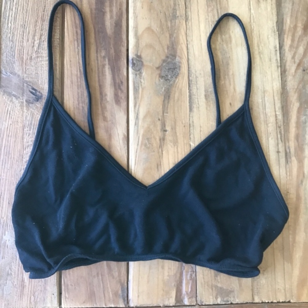 Black brandy bralette