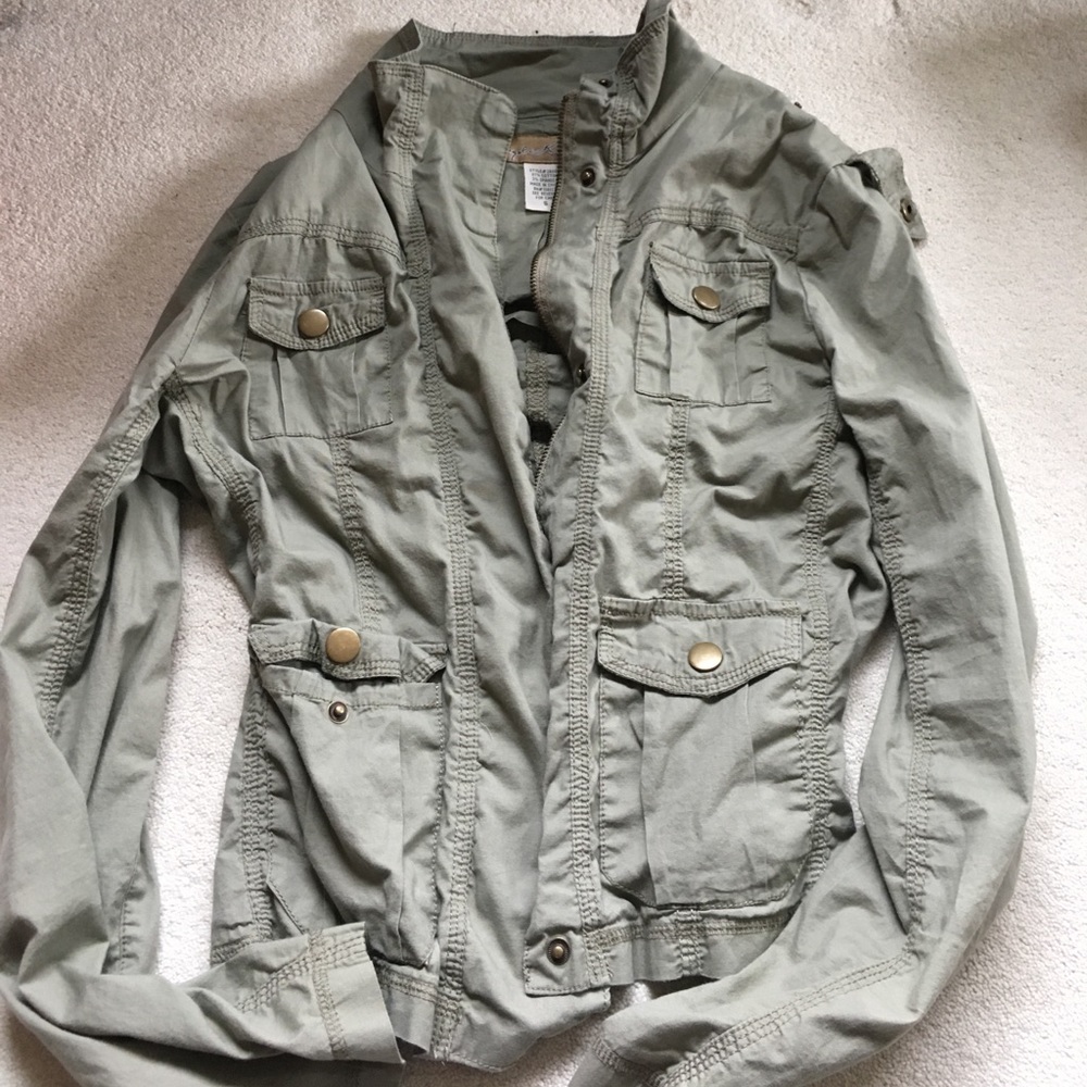 Green army jacket