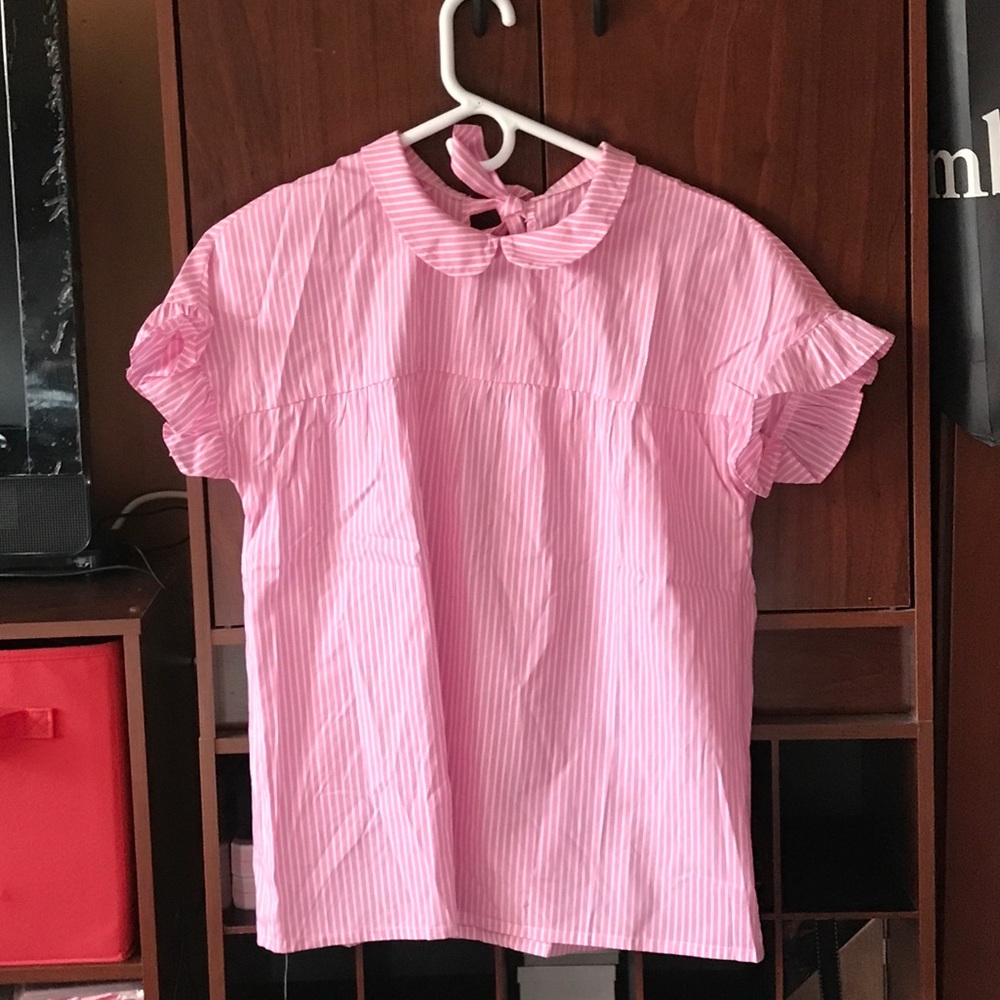 Stripe top in Pink