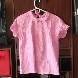 Stripe top in Pink