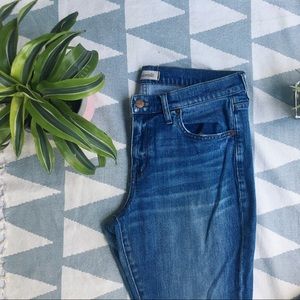 Madewell Slim Boyjean in Hatfield Wash cropped