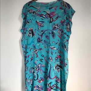 Emilio Pucci Sheer Fish Print Dress Coverup