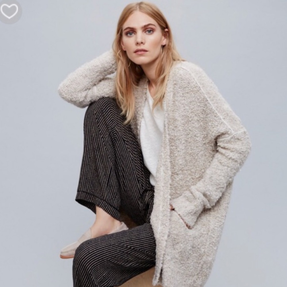Never worn Free People boucle slouch cardigan
