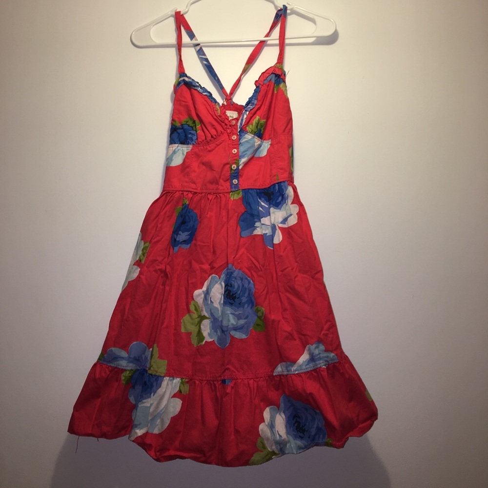 Pink flowered sundress