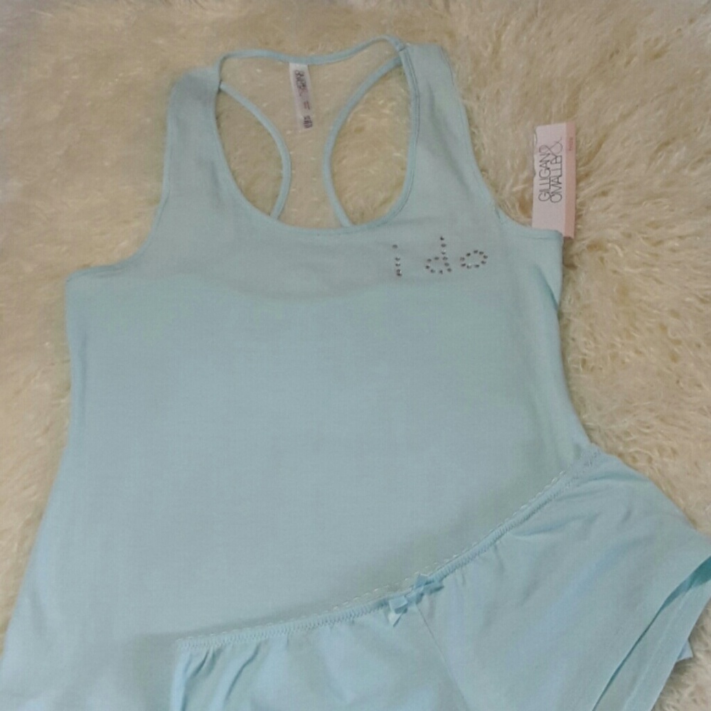 2 Peice PJ "I Do" Short Tank Set NWTS
