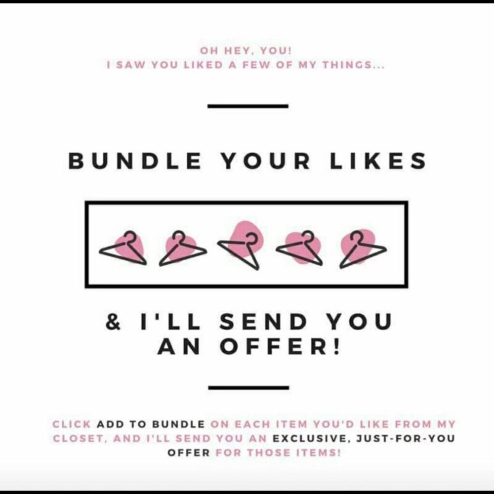 BUNDLE YOUR LIKES FOR A GREAT DEAL!!!