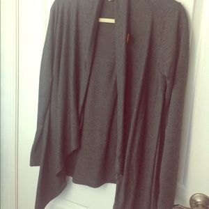 Bobeau heather grey cardigan