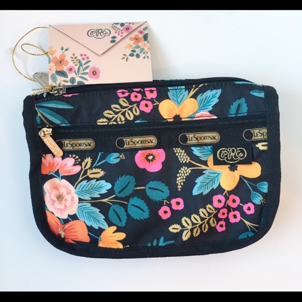 Rifle paper co lesportsac floral accessorie pouch