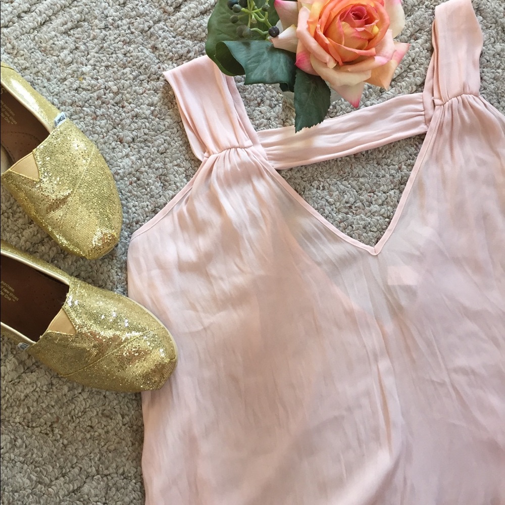 BOGO • blush sheer tank