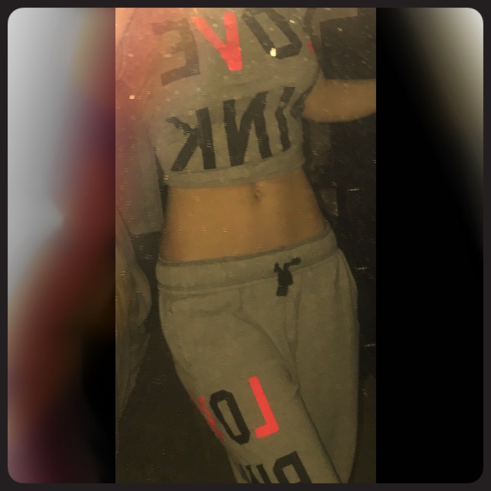 🎀PINK VS RARE Crop top & Pocket Crew Pants Set🎀