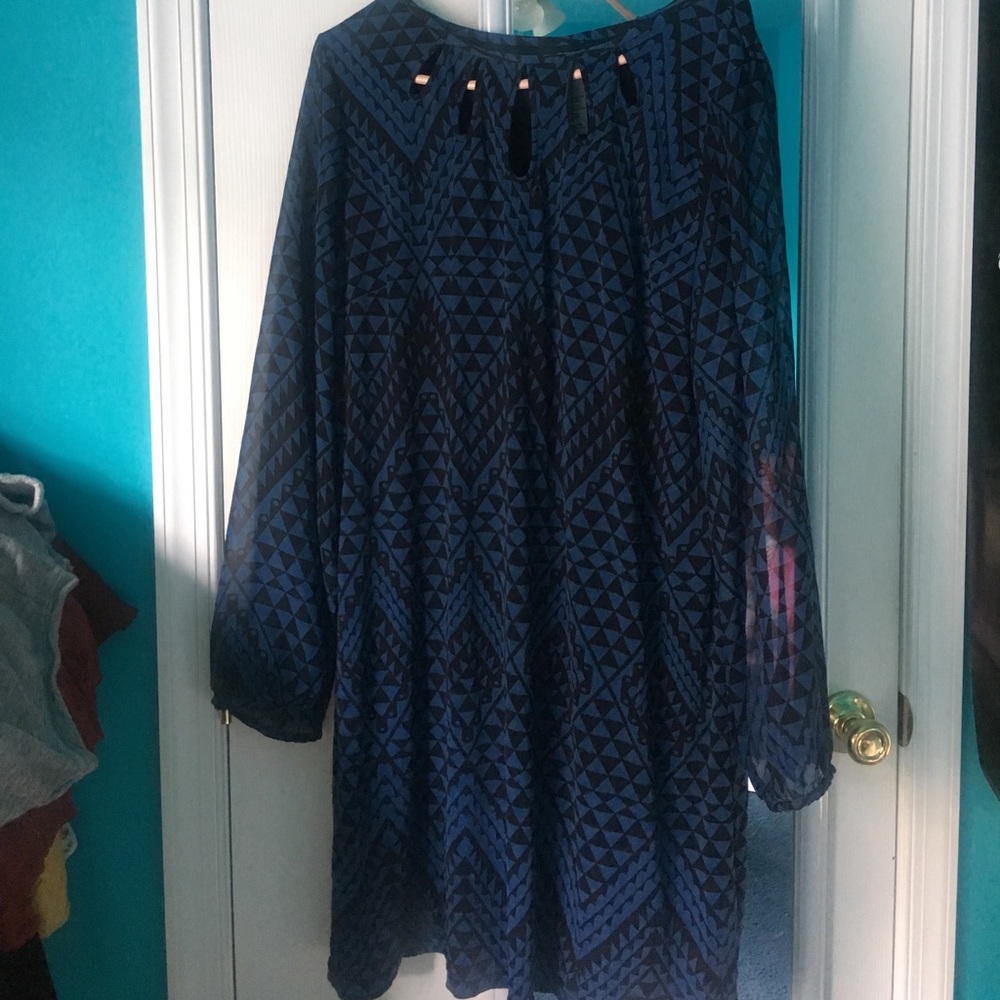 Formal Black and Blue Dress