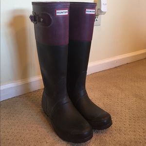 Hunter rain boots -  negotiable price