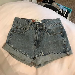levi jeans shorts