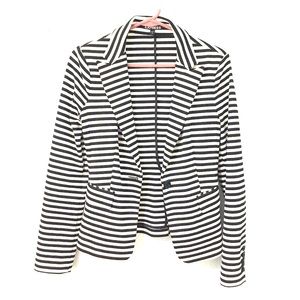 B/W striped blazer
