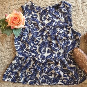 BOGO • paisley peplum blouse 🏙