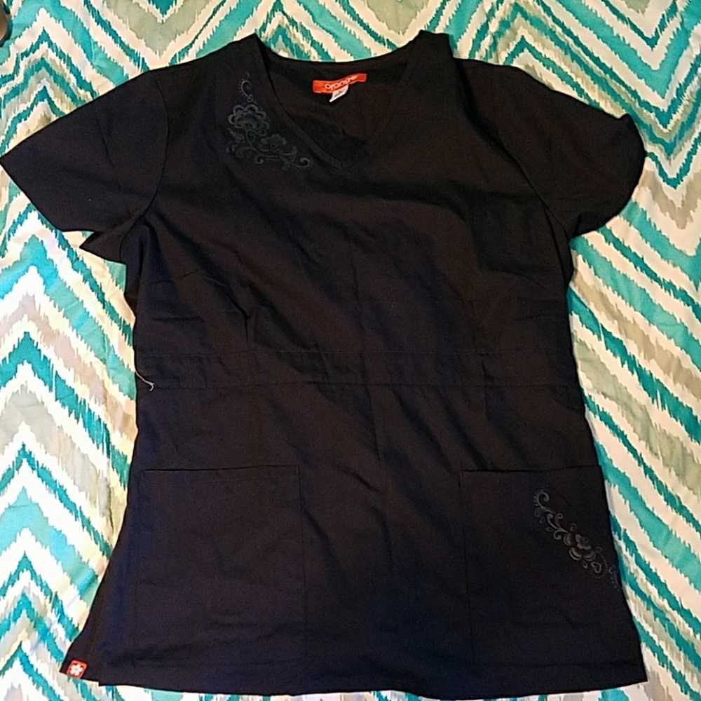 Orange Standard Scrub top