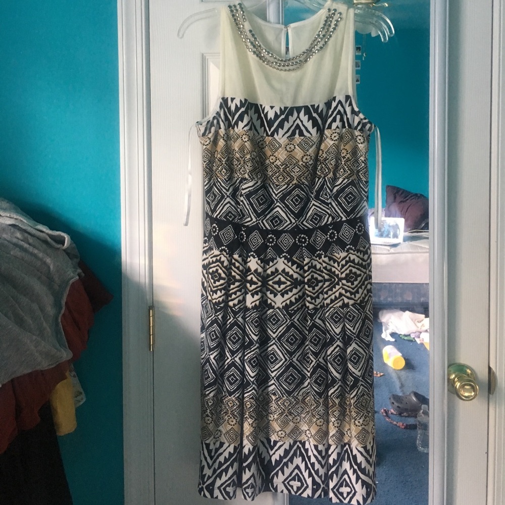 Multicolored Formal Dress