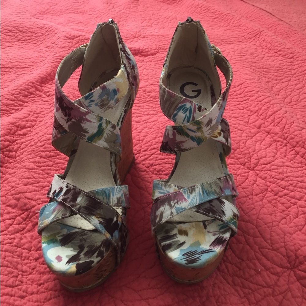 Flower wedges by Guess