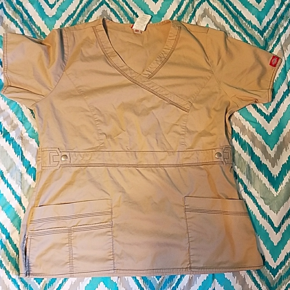 Dickies Gen Flex Mockwrap Scrub Top