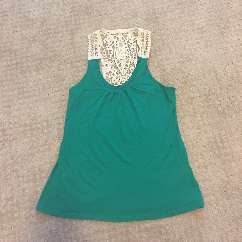 Teal tank top