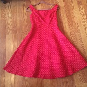 Anthropologie Red Moulinetre Soeurs Dress