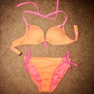 Light Orange and Pink Victoria's Secret Bikini