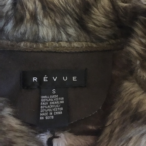 Brown Suede zip up vest - Picture 3 of 5