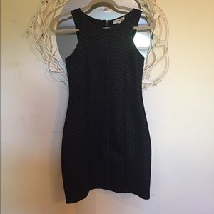 Black snake skinned dress
