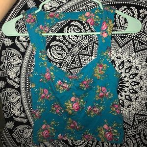 Forever 21 floral crop top