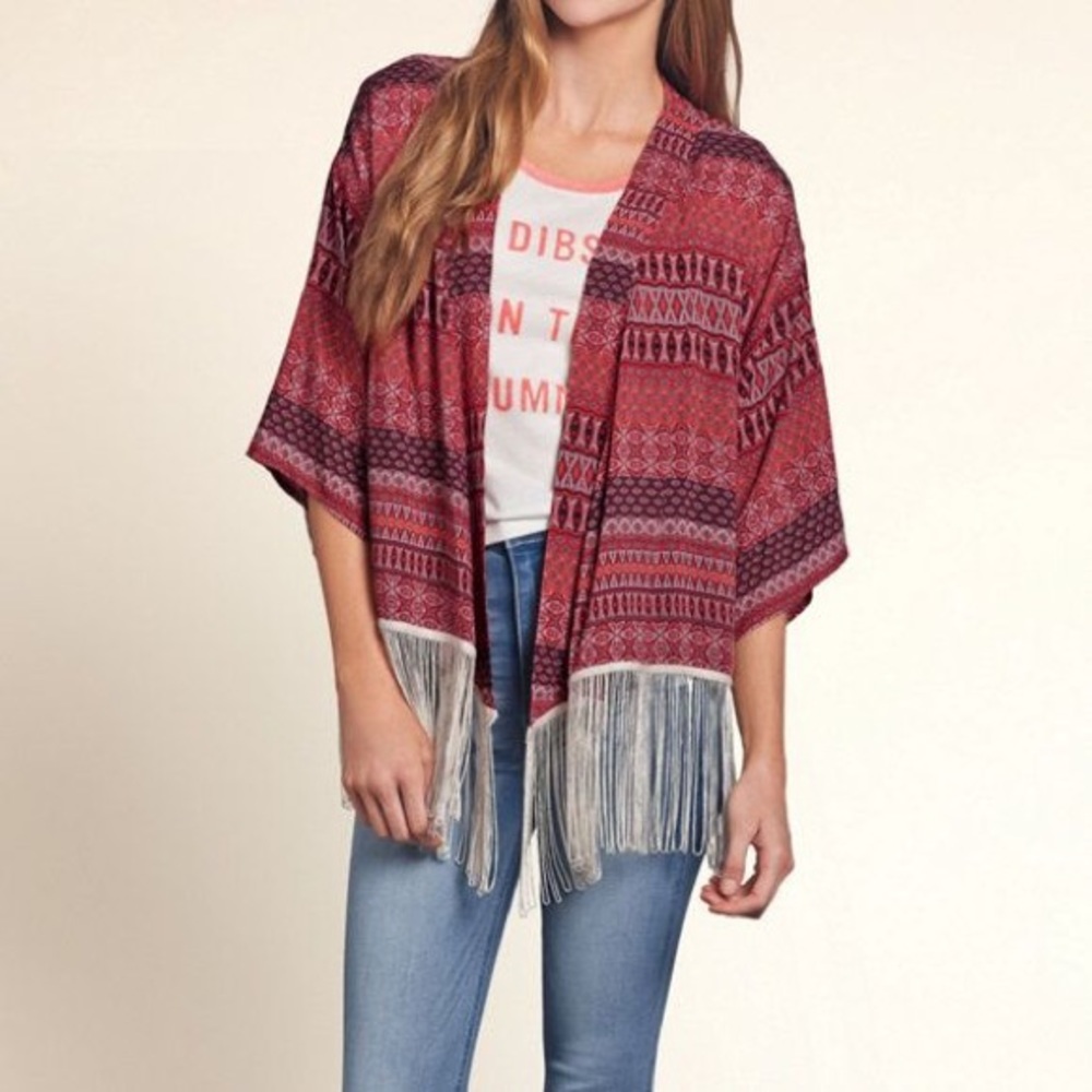 Hollister Fringe Kimono
