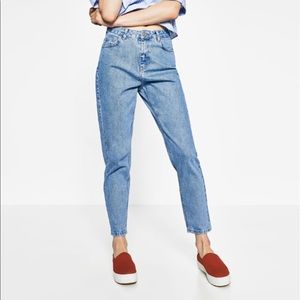 Zara Trafaluc high waist mom jean