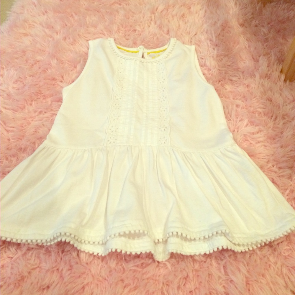 Mini Boden white shirt girls 4-5