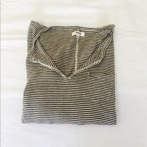 🆕 Madewell olive + white striped top