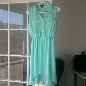 Forever 21 turquoise high-low dress