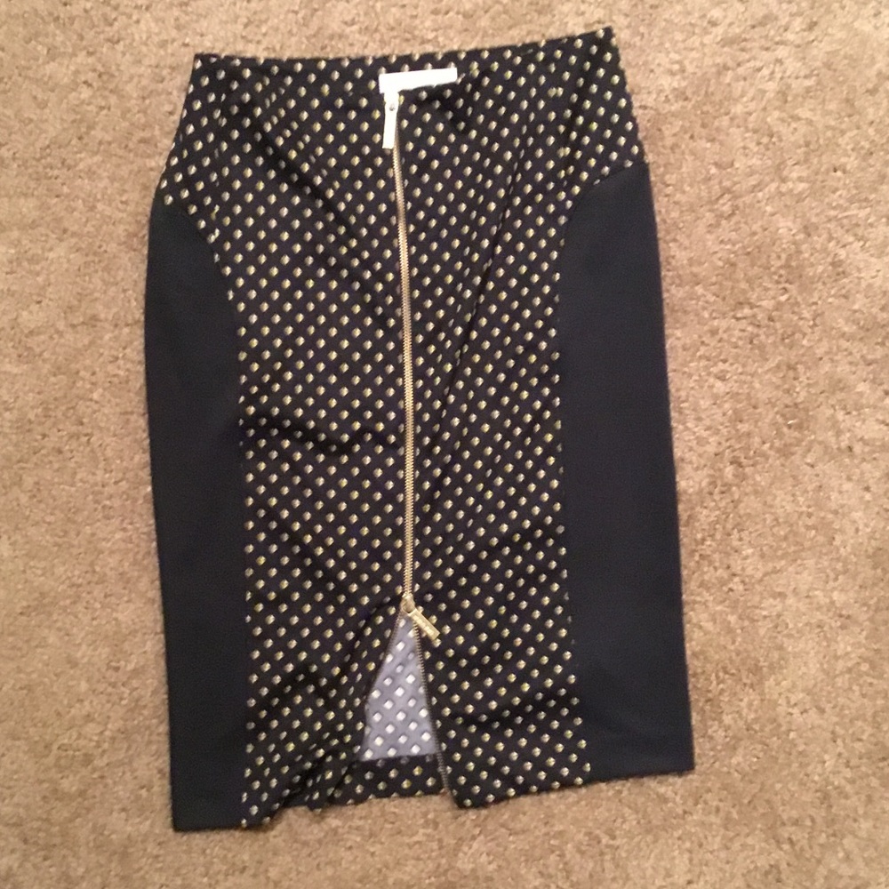 Michael Kors high waisted bodycon zip skirt