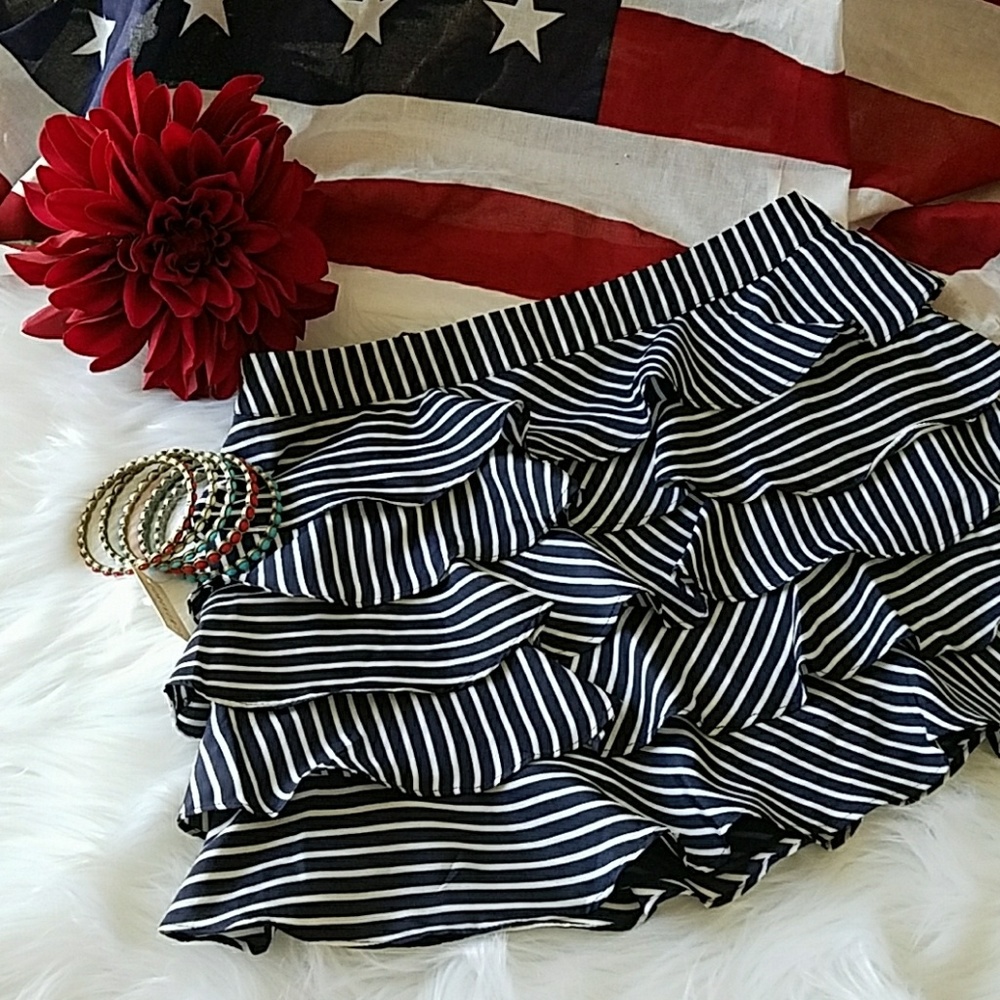 BLUE flowy layered skirt 🇺🇸🇺🇸🇺🇸