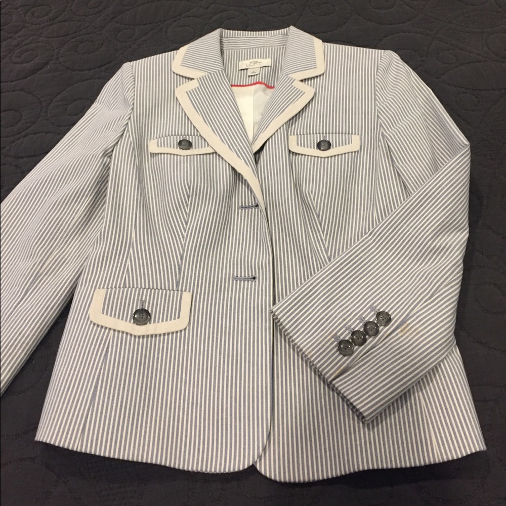 Loft striped blazer,