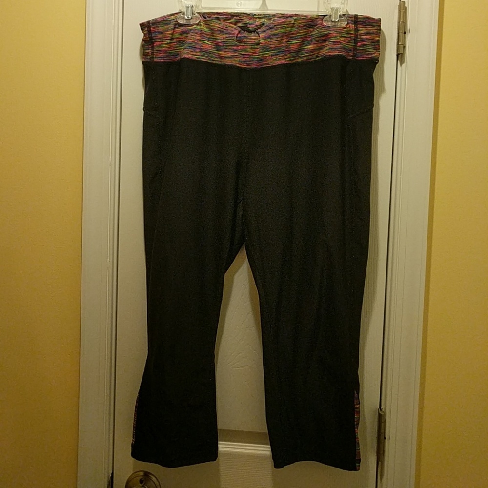 XXL Tall Xersion Black Yoga Capris