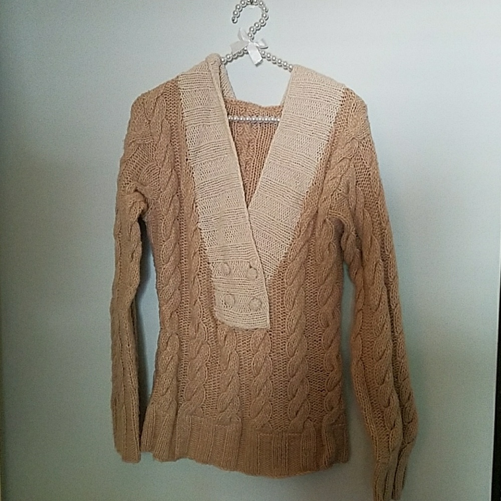 Lily mcneal chunky cable knit sweater