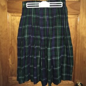 ASOS midi plaid/tartan skirt.