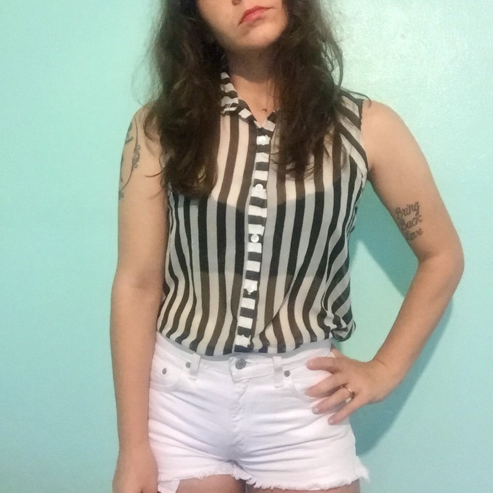 Beetlejuice Blouse