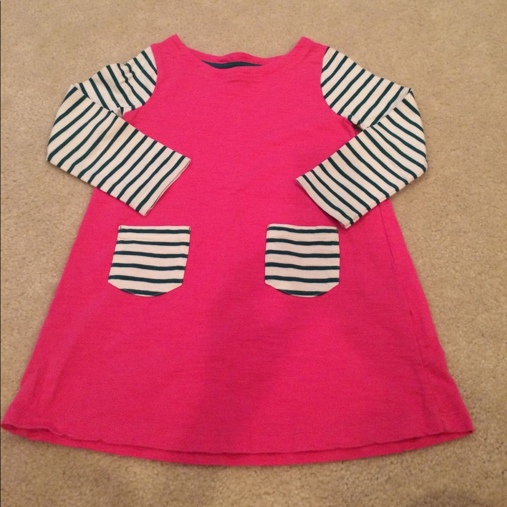 Mini Boden dress w/ pockets pink 4-5y